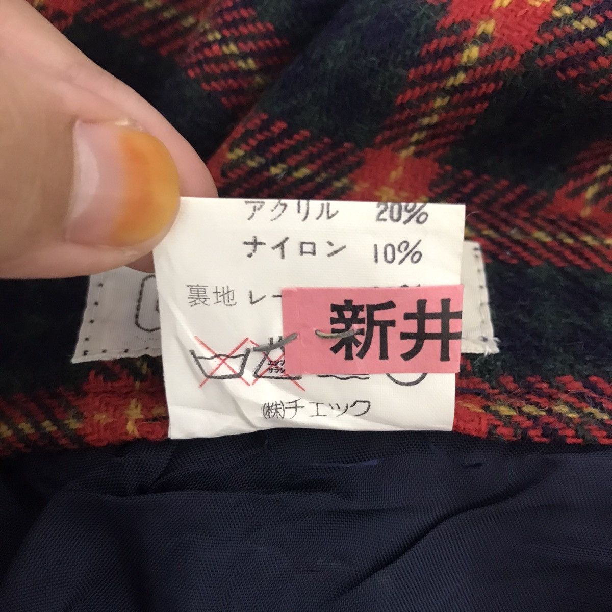 Japanese Brand CHECK Japanese Brand Tartan Check Wool Casual Trousers Pant Size US 26 / EU 42 - 4 Thumbnail