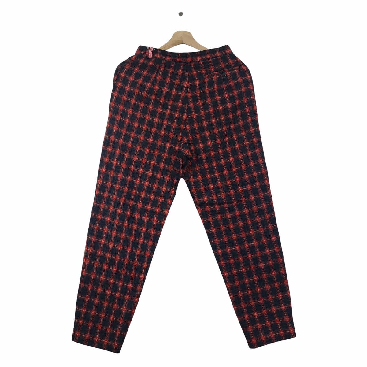 Japanese Brand CHECK Japanese Brand Tartan Check Wool Casual Trousers Pant Size US 26 / EU 42 - 5 Thumbnail