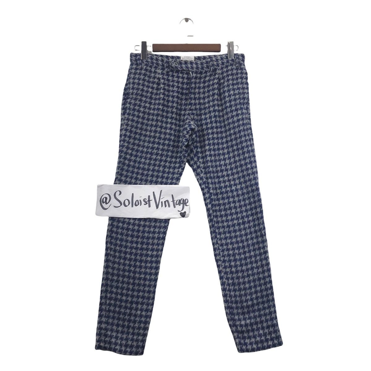 Japanese Brand RICORZO HOUNDSTOOTH Japanese Brand Wool Trousers Pant Size US 30 / EU 46 - 1 Thumbnail