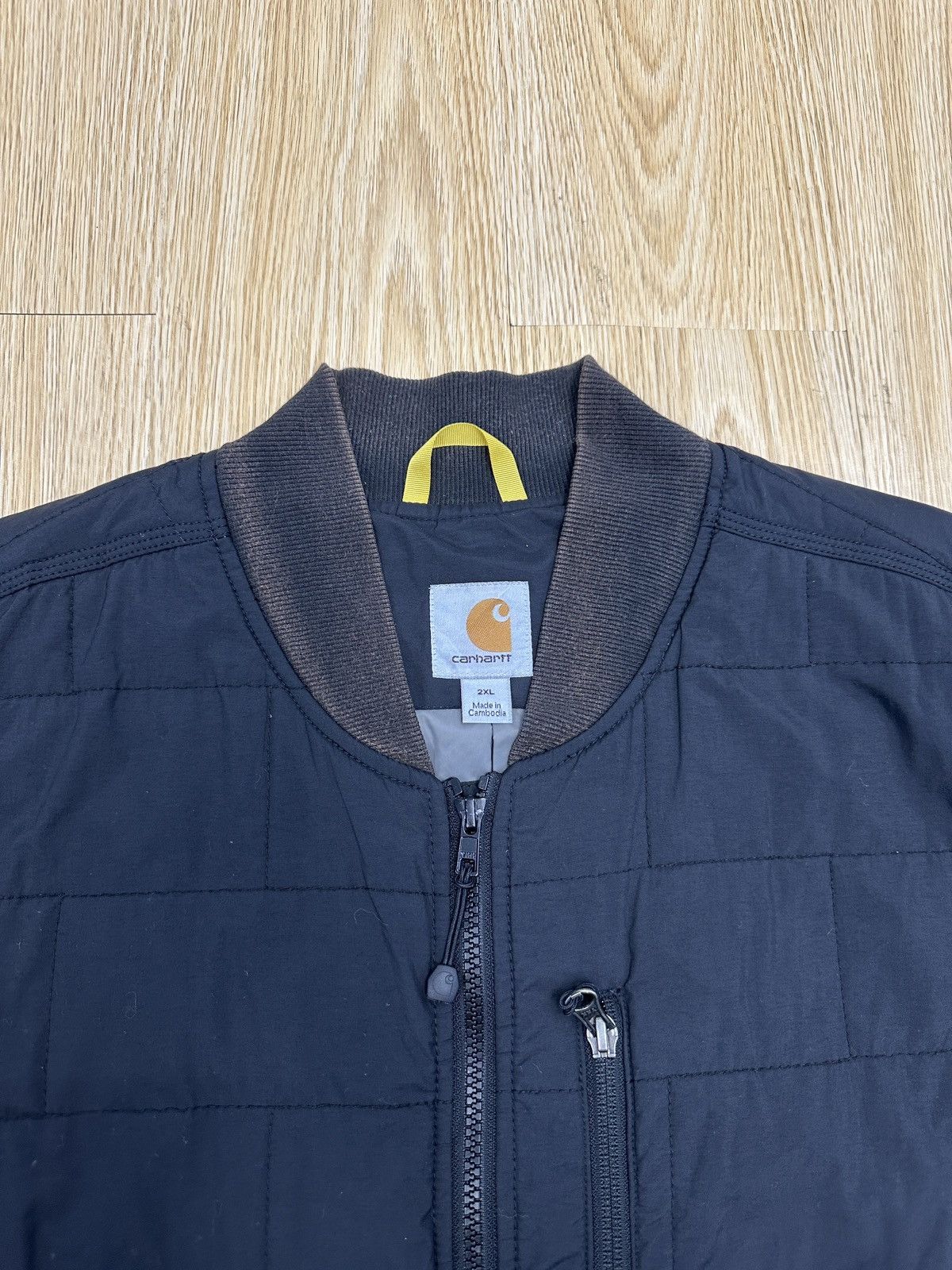 Carhartt × Carhartt Wip × Vintage Vintage Carhartt Canvas Vest Sunfaded Jacket GJ248 Size US XXL / EU 58 / 5 - 3 Thumbnail