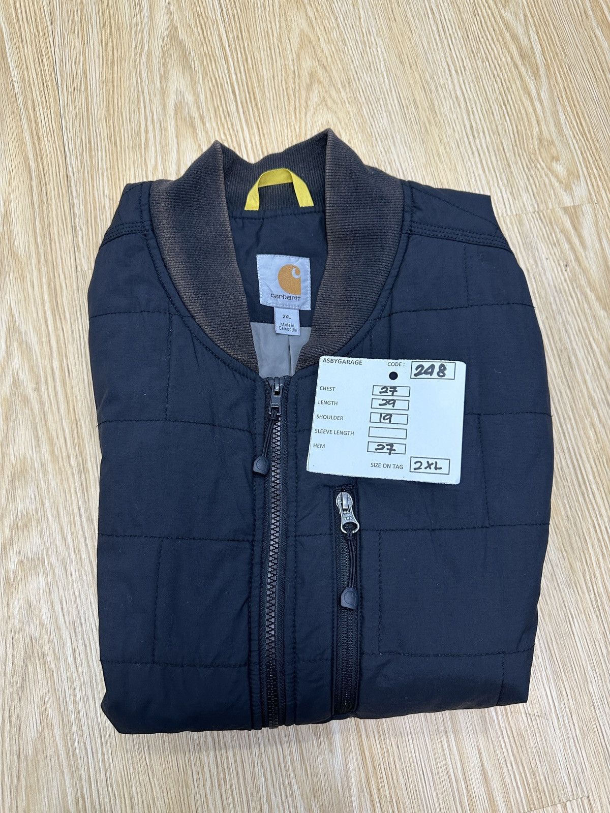 Carhartt × Carhartt Wip × Vintage Vintage Carhartt Canvas Vest Sunfaded Jacket GJ248 Size US XXL / EU 58 / 5 - 13 Thumbnail
