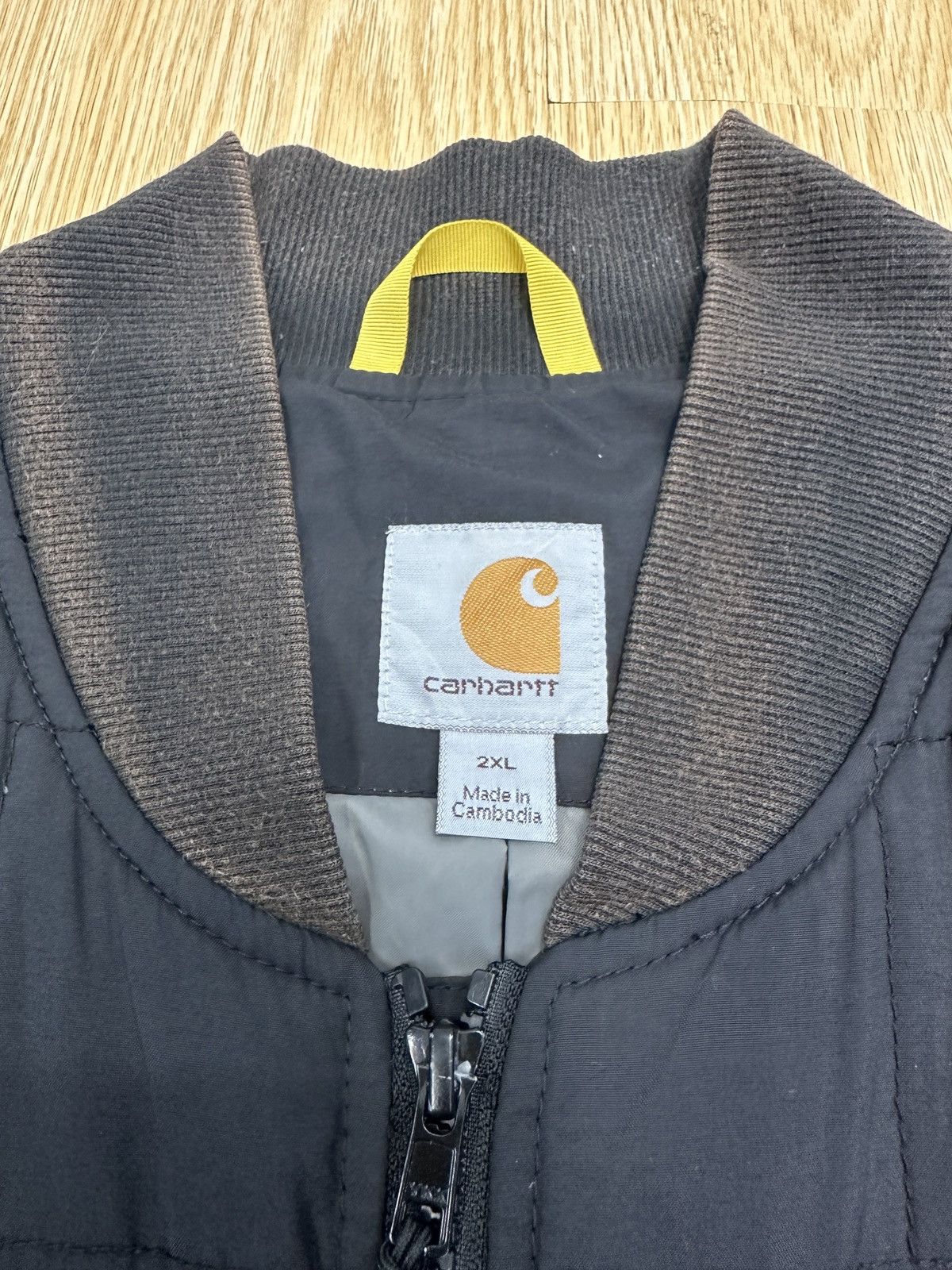Carhartt × Carhartt Wip × Vintage Vintage Carhartt Canvas Vest Sunfaded Jacket GJ248 Size US XXL / EU 58 / 5 - 8 Thumbnail