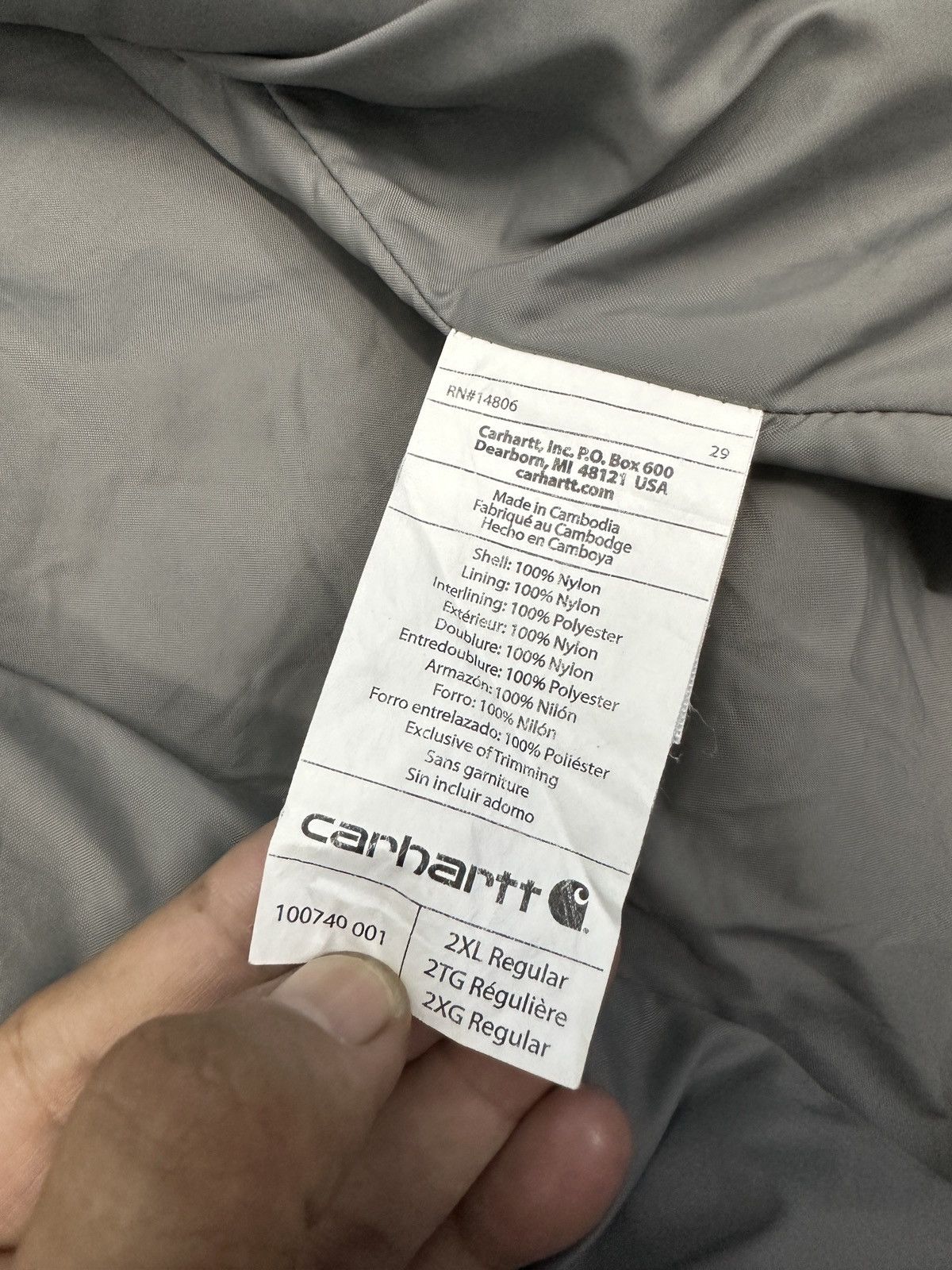 Carhartt × Carhartt Wip × Vintage Vintage Carhartt Canvas Vest Sunfaded Jacket GJ248 Size US XXL / EU 58 / 5 - 10 Thumbnail