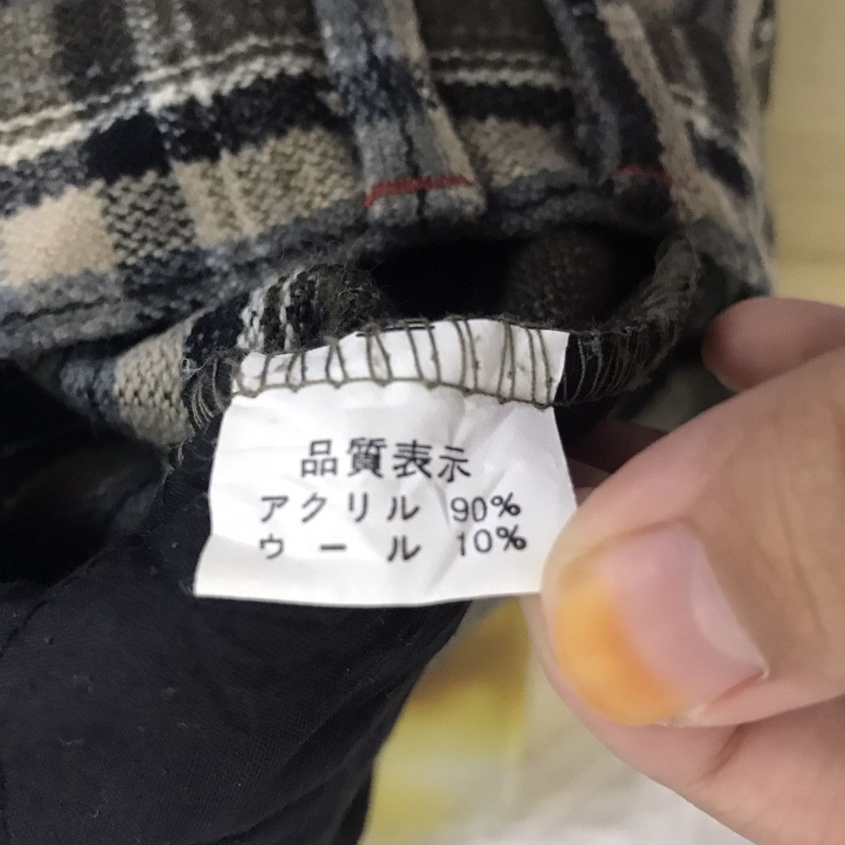 Japanese Brand 02 ALTERNATIVE CONCEPT JapaneseBrand Multi Pocket TartanWool Size US 29 - 6 Thumbnail