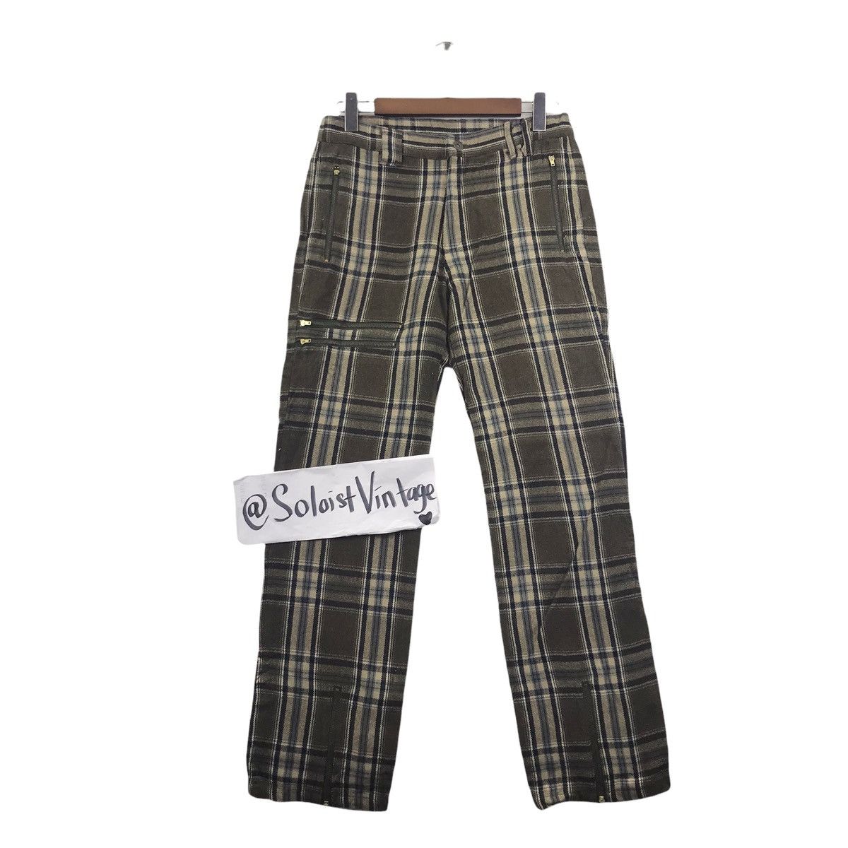 Japanese Brand 02 ALTERNATIVE CONCEPT JapaneseBrand Multi Pocket TartanWool Size US 29 - 1 Thumbnail