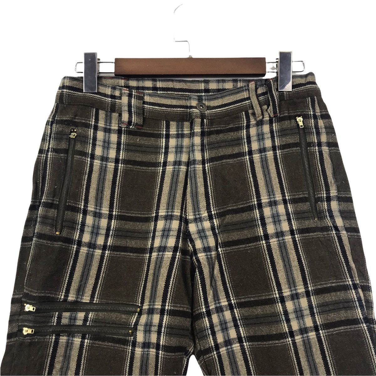 Japanese Brand 02 ALTERNATIVE CONCEPT JapaneseBrand Multi Pocket TartanWool Size US 29 - 2 Thumbnail