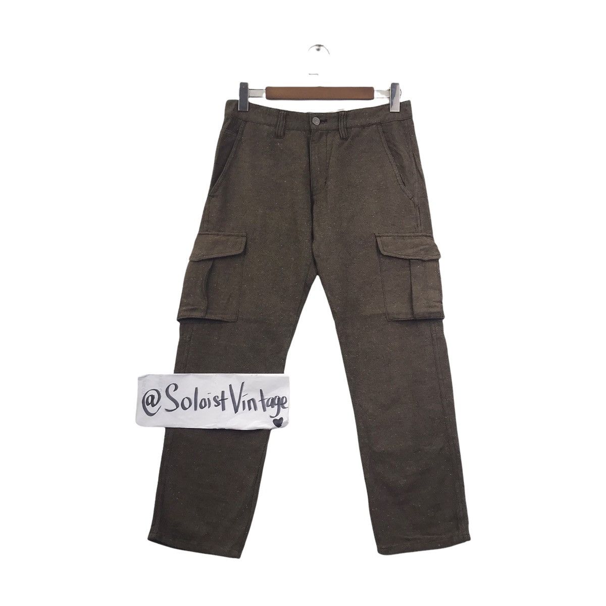 Boycott BOYCOTT Japanese Brand Cargo Wool Trousers Pant Size US 31 - 1 Thumbnail