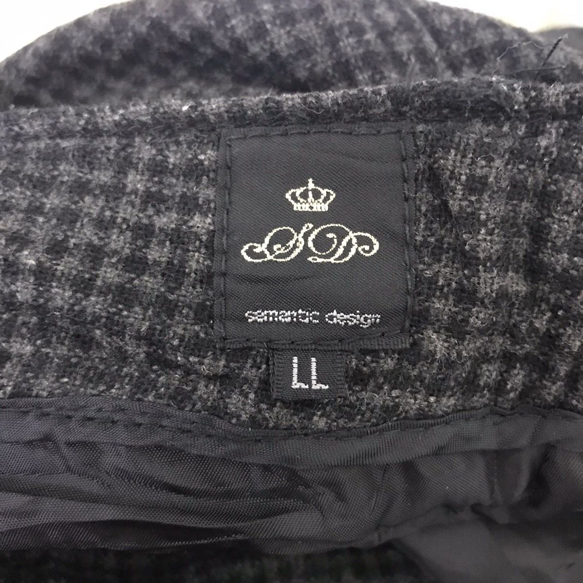 Japanese Brand SEMANTIC DESIGN Check JapaneseBrand Cargo Wool Trousers Pant Size US 36 / EU 52 - 4 Thumbnail