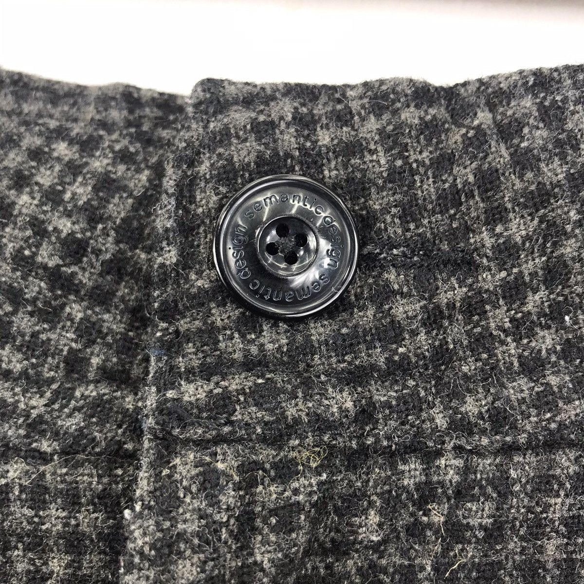 Japanese Brand SEMANTIC DESIGN Check JapaneseBrand Cargo Wool Trousers Pant Size US 36 / EU 52 - 3 Thumbnail