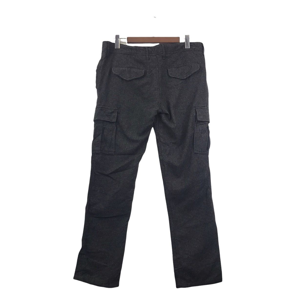 Japanese Brand SEMANTIC DESIGN Check JapaneseBrand Cargo Wool Trousers Pant Size US 36 / EU 52 - 5 Thumbnail