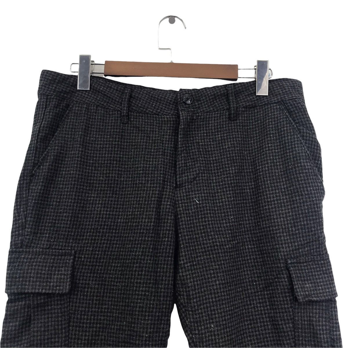 Japanese Brand SEMANTIC DESIGN Check JapaneseBrand Cargo Wool Trousers Pant Size US 36 / EU 52 - 2 Thumbnail