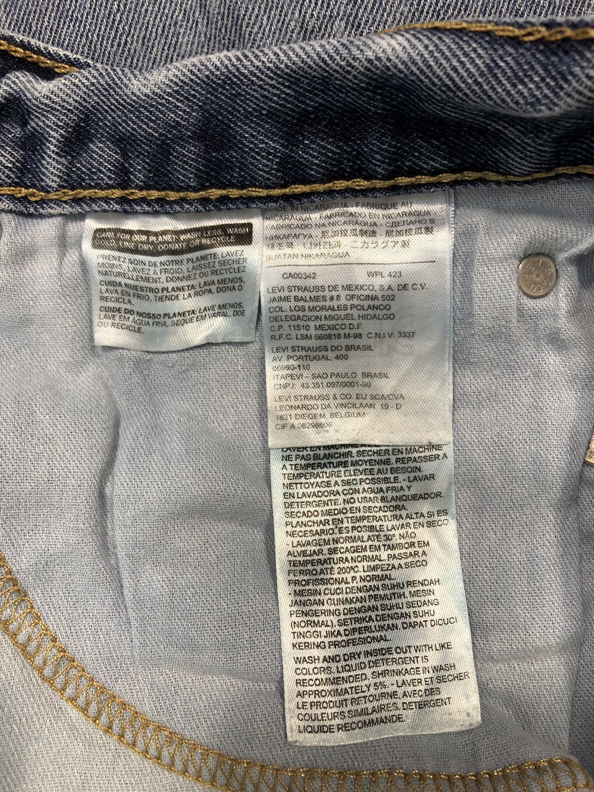 Levi's × Levi's Vintage Clothing Levi’s Strauss Lot 505 Regular Cut Indigo Denim Jeans Size US 34 / EU 50 - 7 Thumbnail