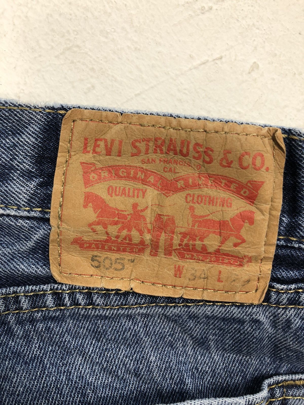 Levi's × Levi's Vintage Clothing Levi’s Strauss Lot 505 Regular Cut Indigo Denim Jeans Size US 34 / EU 50 - 6 Thumbnail