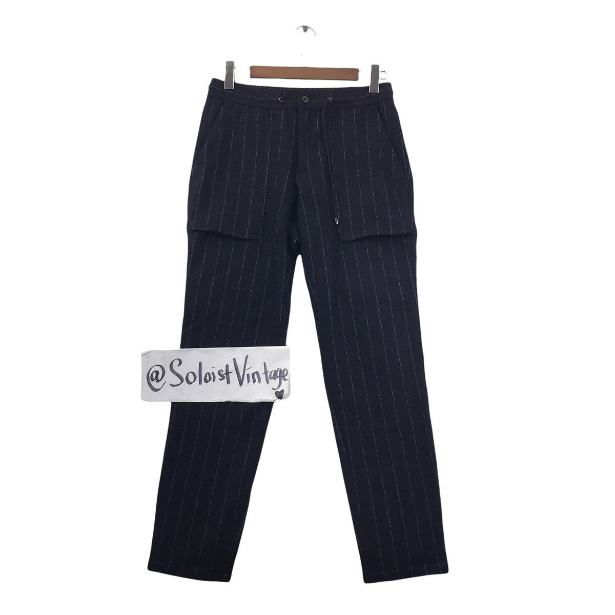 JOSEPH HOMME JOSEPH HOMME Stripes Hickory UK Brand Wool Casual Trousers Size US 29 - 1 Thumbnail