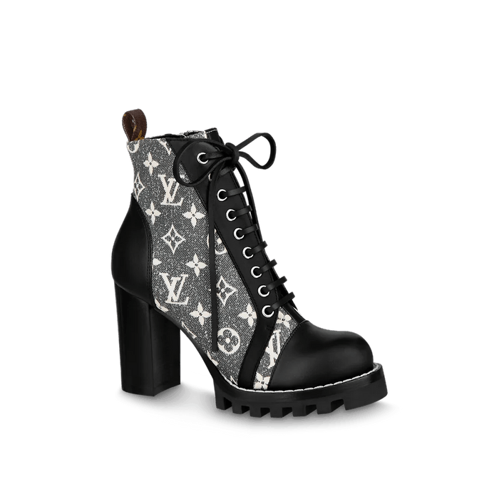 New Louis Vuitton Women LV Monogram Star Trail Ankle Boot SZ 36