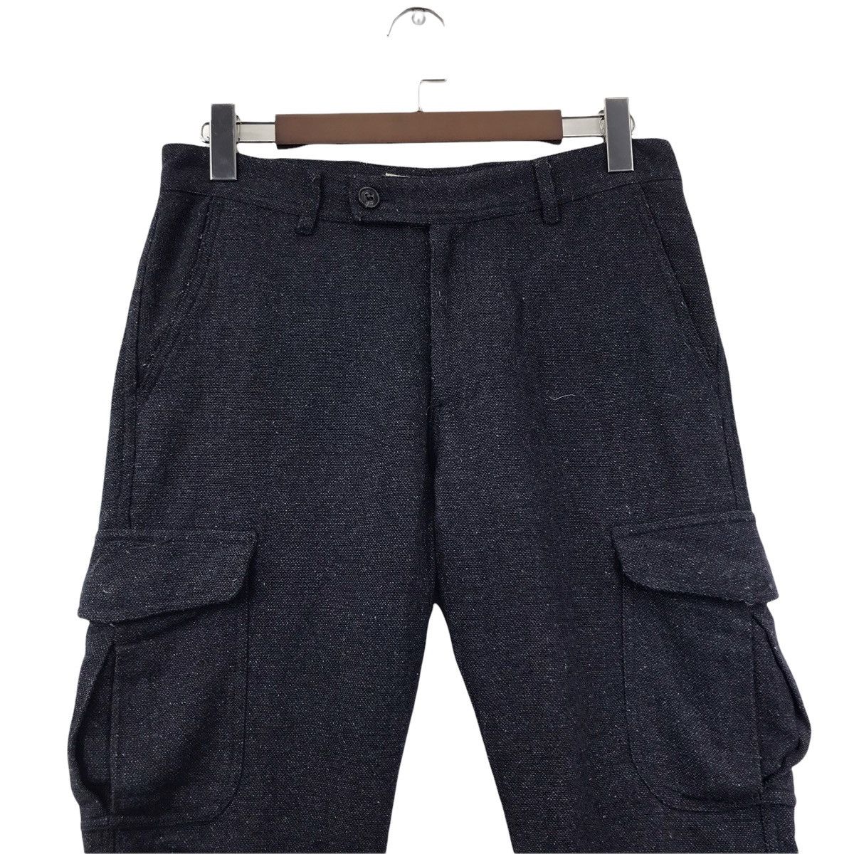 Japanese Brand B MING Life Store BEAMS Japanese Brand Wool Cargo Trousers Size US 32 / EU 48 - 2 Thumbnail