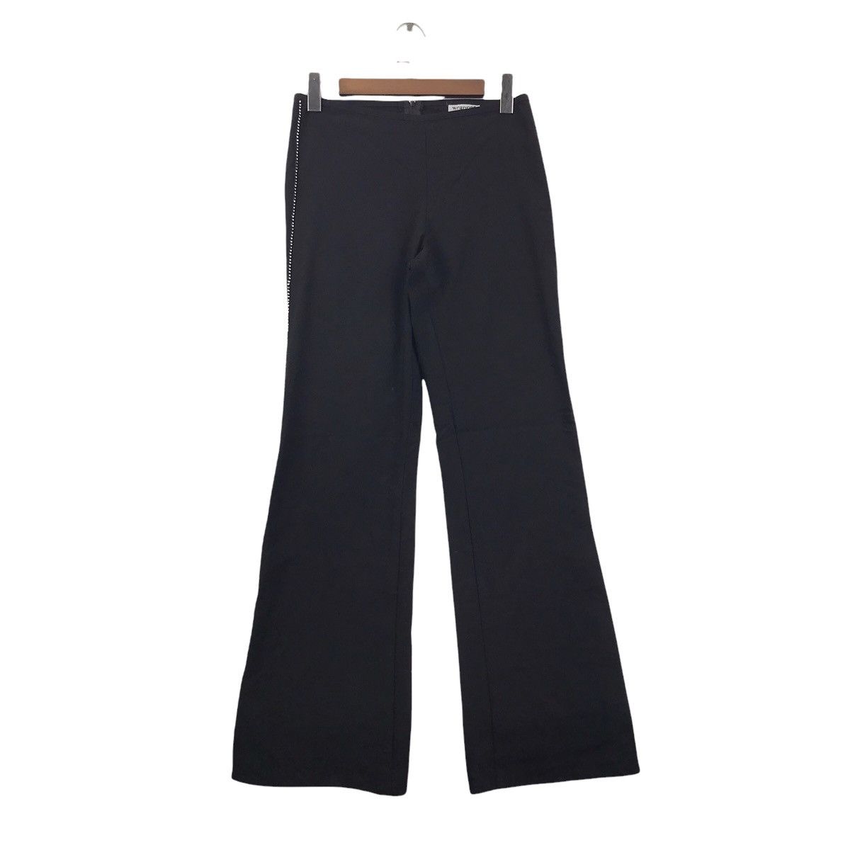 Vintage Vtg WRAPPER USA Bell Bottom Bootcut Black Trousers Pant Size US 28 / EU 44 - 6 Thumbnail