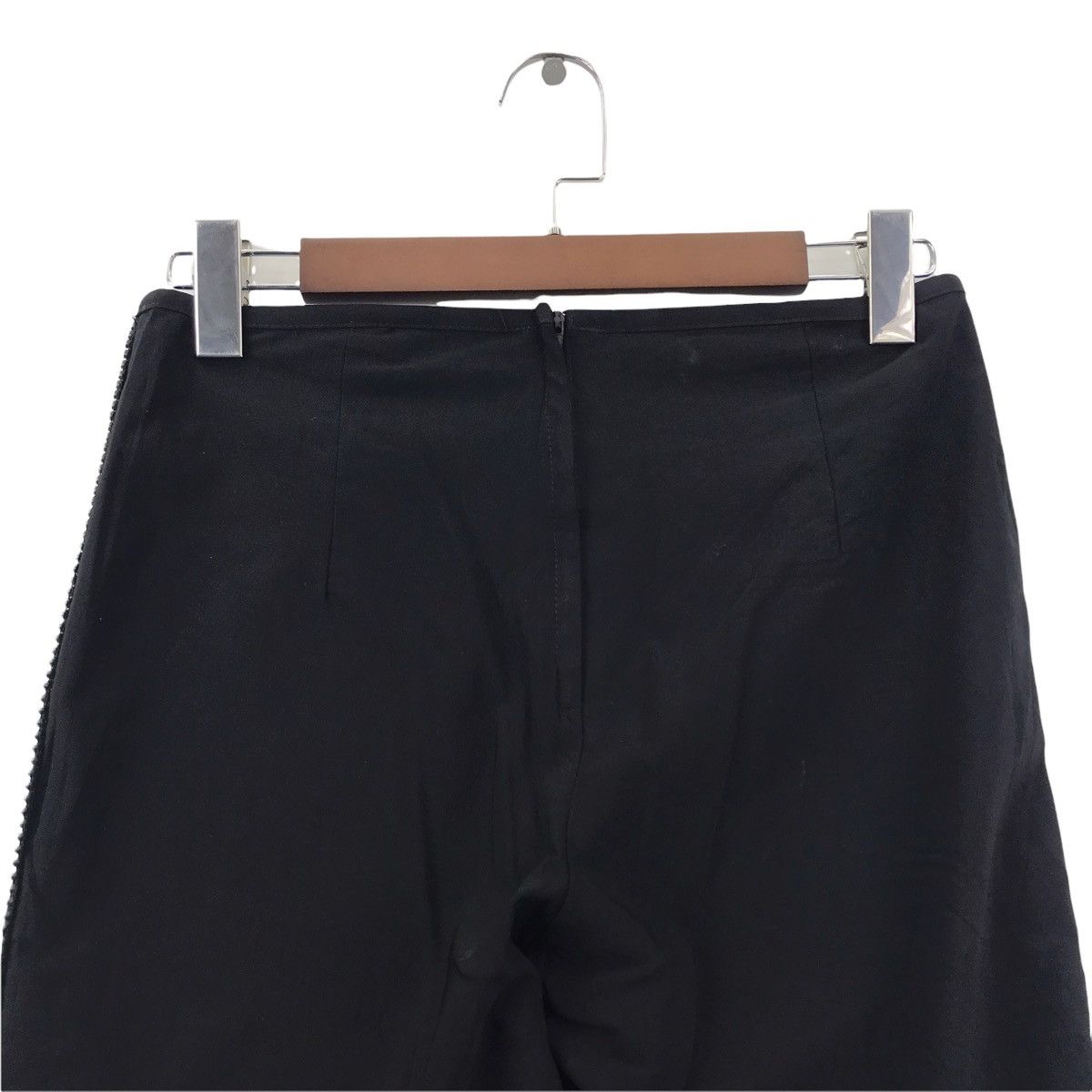 Vintage Vtg WRAPPER USA Bell Bottom Bootcut Black Trousers Pant Size US 28 / EU 44 - 2 Thumbnail