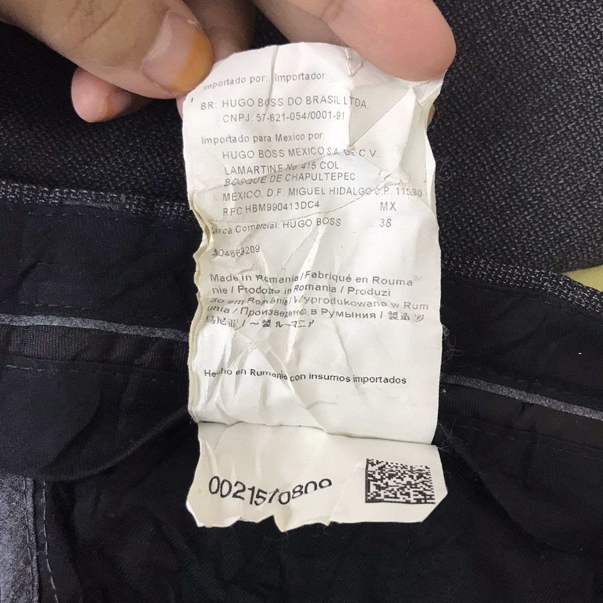 Hugo Boss BOSS HUGO BOSS Straight Cut Japanese Brand Trousers Pant Size US 37 - 7 Thumbnail