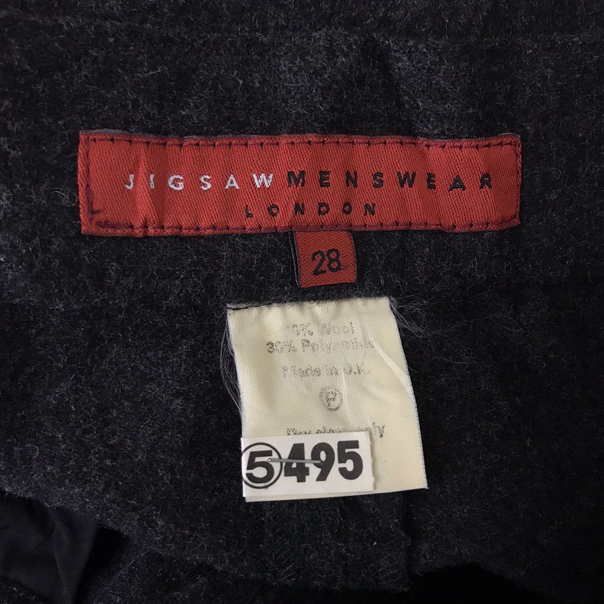 Jigsaw Vtg JIGSAW MENSWEAR LONDON Uk Grey Wool Casual Trousers Pant Size US 28 / EU 44 - 3 Thumbnail
