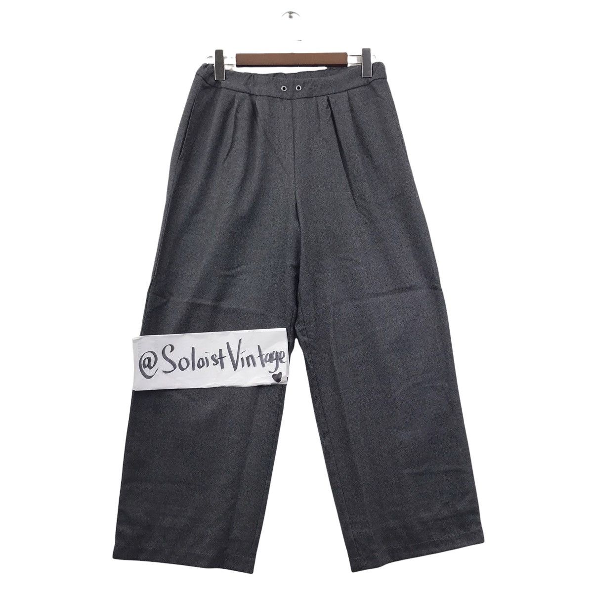 Japanese Brand MANSANT Japanese Brand Baggy Grey Wool Casual Trousers Pant Size US 28 / EU 44 - 1 Thumbnail