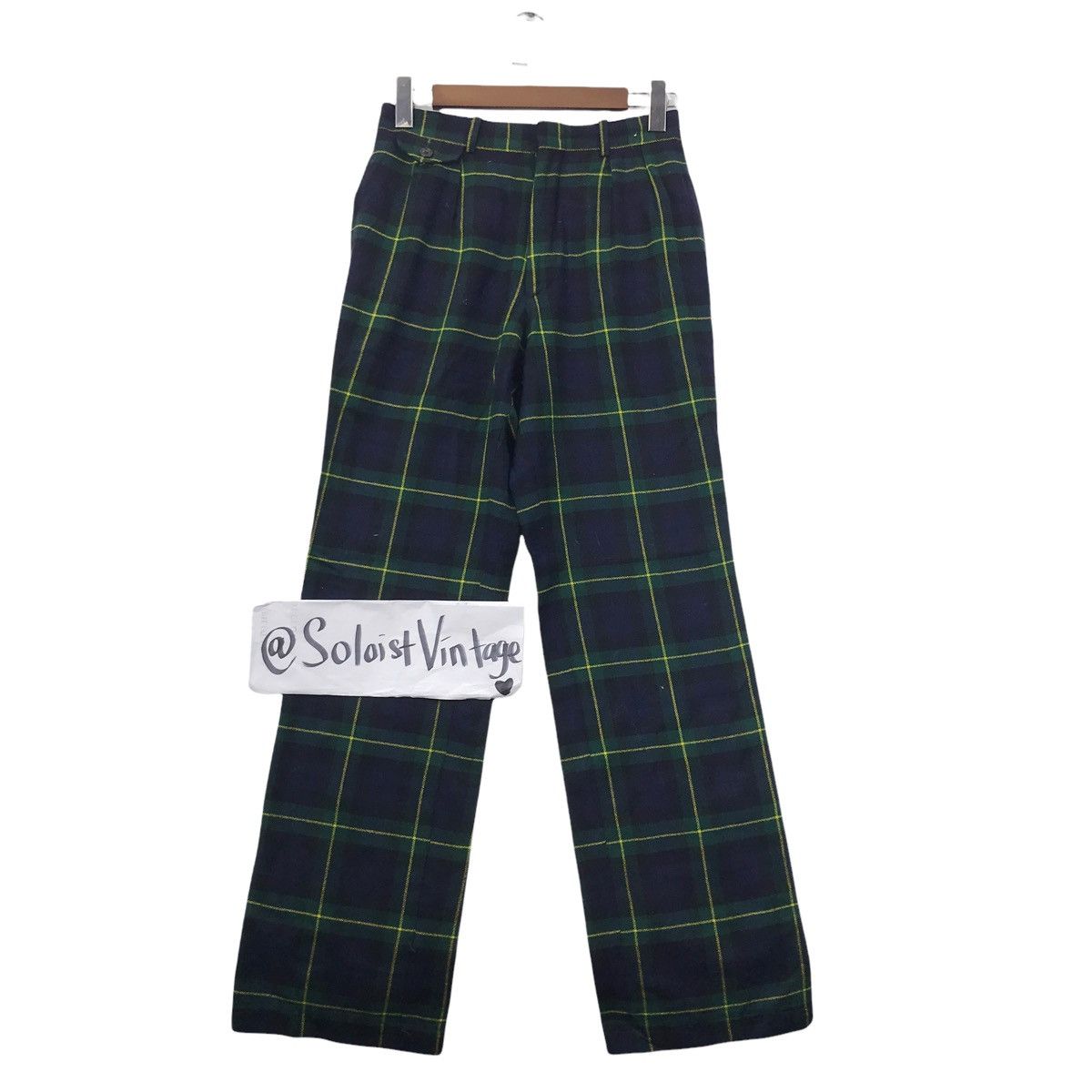 Polo Ralph Lauren Vintage POLO RALPH LAUREN Check Tartan Wool Flared Pant Size US 26 / EU 42 - 1 Thumbnail