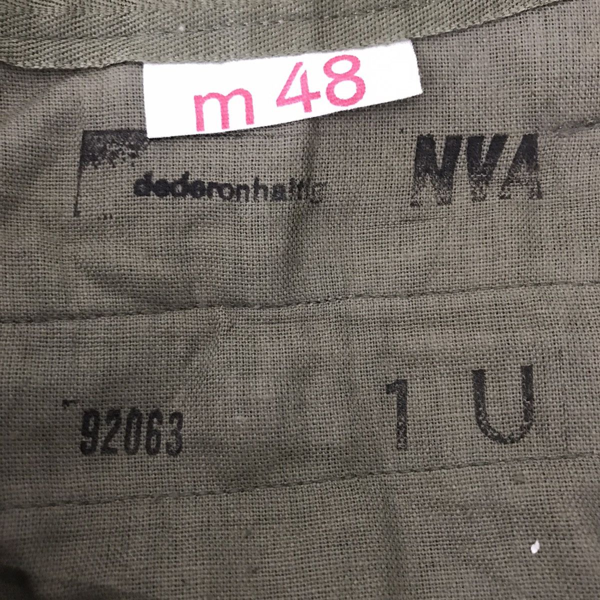Vintage Vintage 60s DEDERON HALTIG Wool Military ArmyFatique Utility Size US 32 / EU 48 - 3 Thumbnail