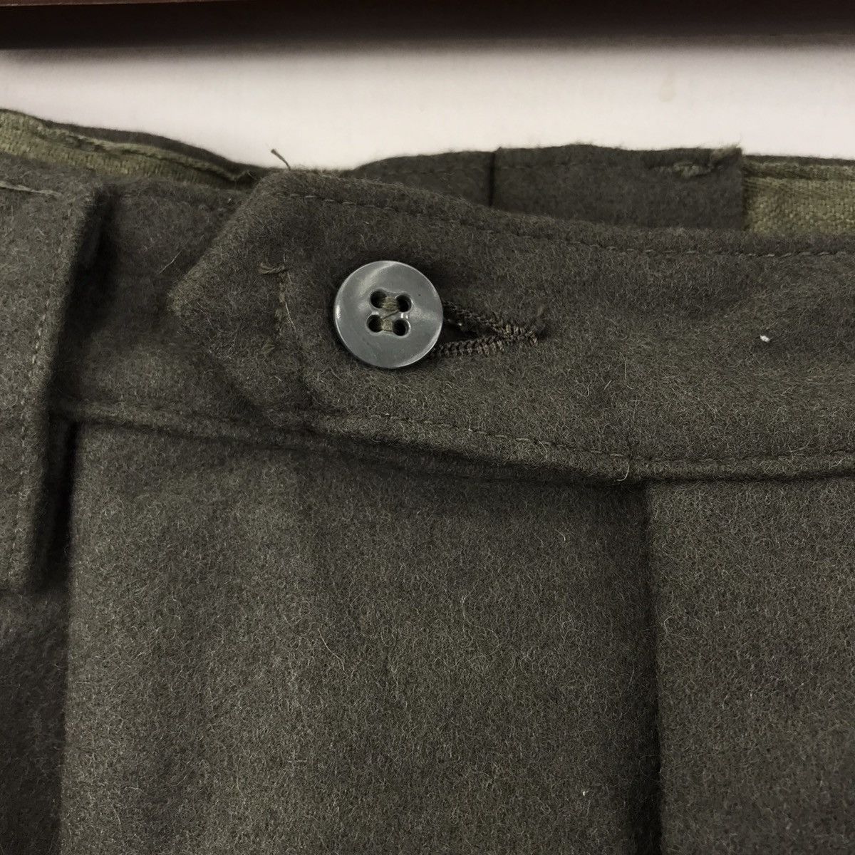 Vintage Vintage 60s DEDERON HALTIG Wool Military ArmyFatique Utility Size US 32 / EU 48 - 4 Thumbnail