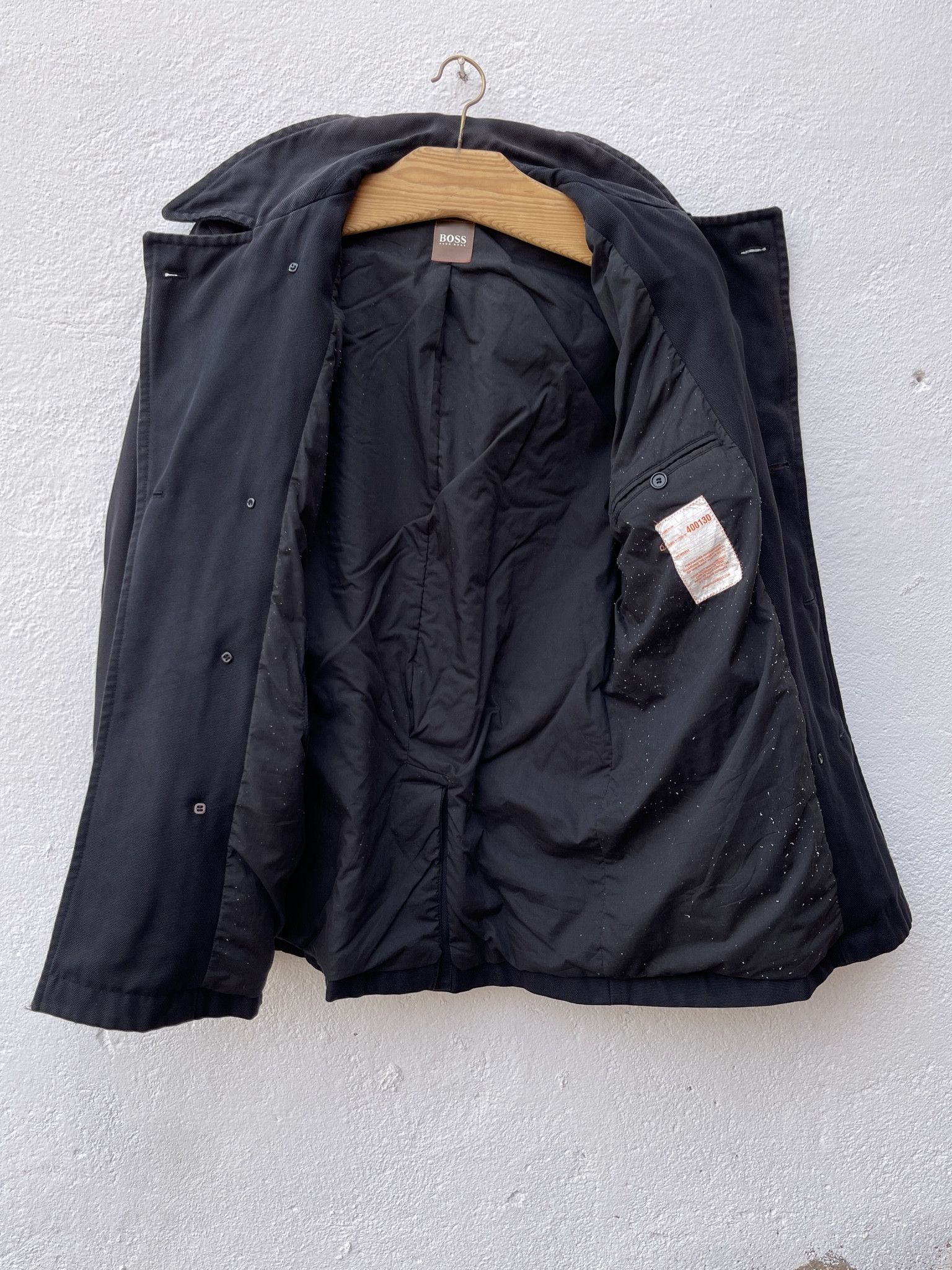 Hugo Boss 🔥Hugo Boss black double breasted coat size L Size US L / EU 52-54 / 3 - 5 Thumbnail