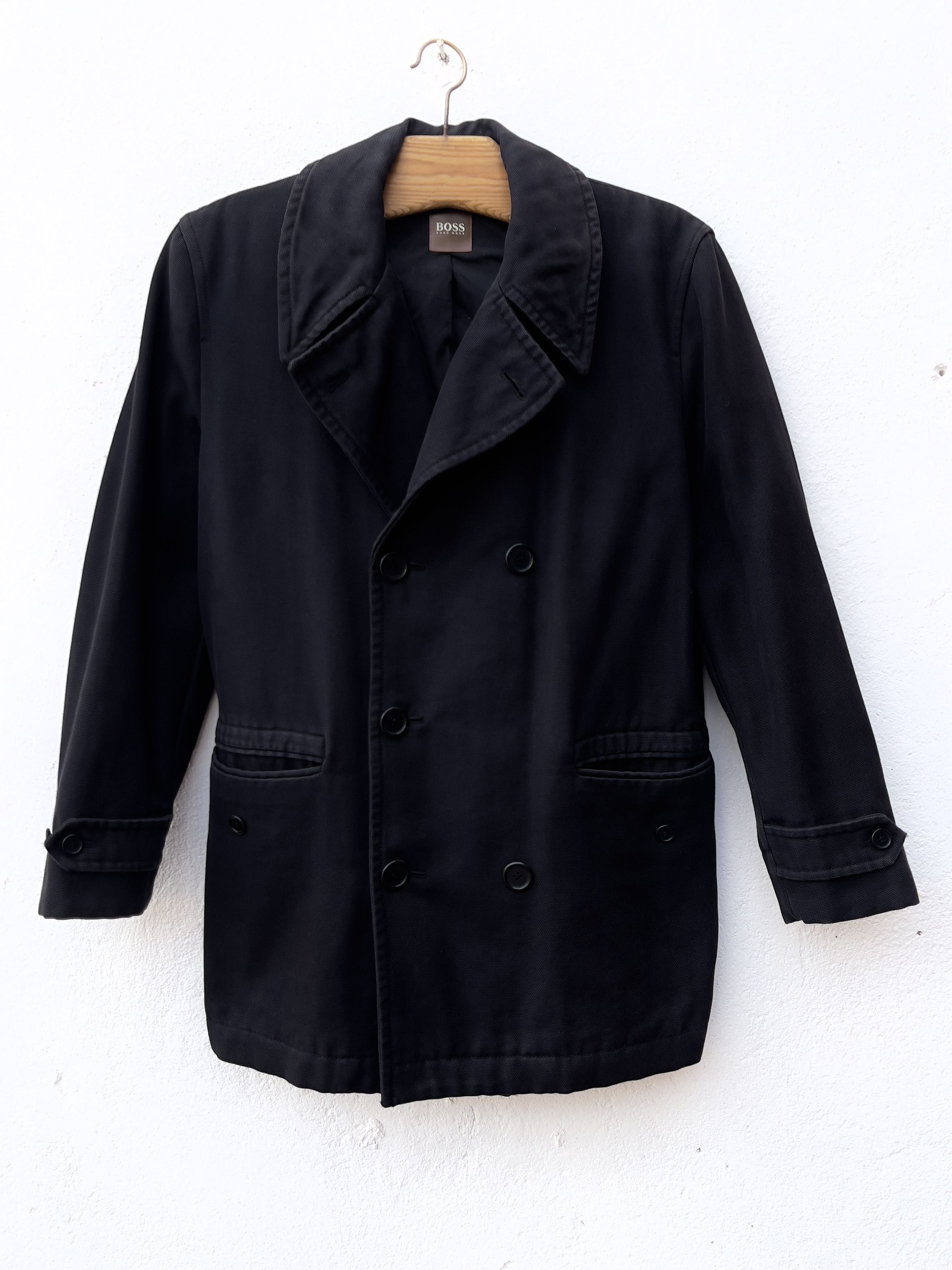 Hugo Boss 🔥Hugo Boss black double breasted coat size L Size US L / EU 52-54 / 3 - 6 Thumbnail
