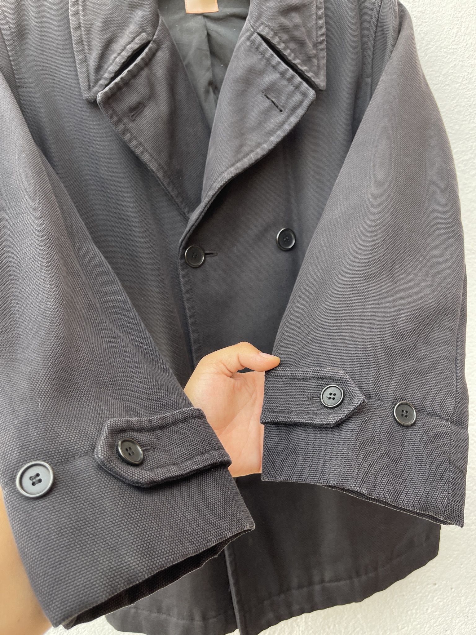 Hugo Boss 🔥Hugo Boss black double breasted coat size L Size US L / EU 52-54 / 3 - 8 Thumbnail
