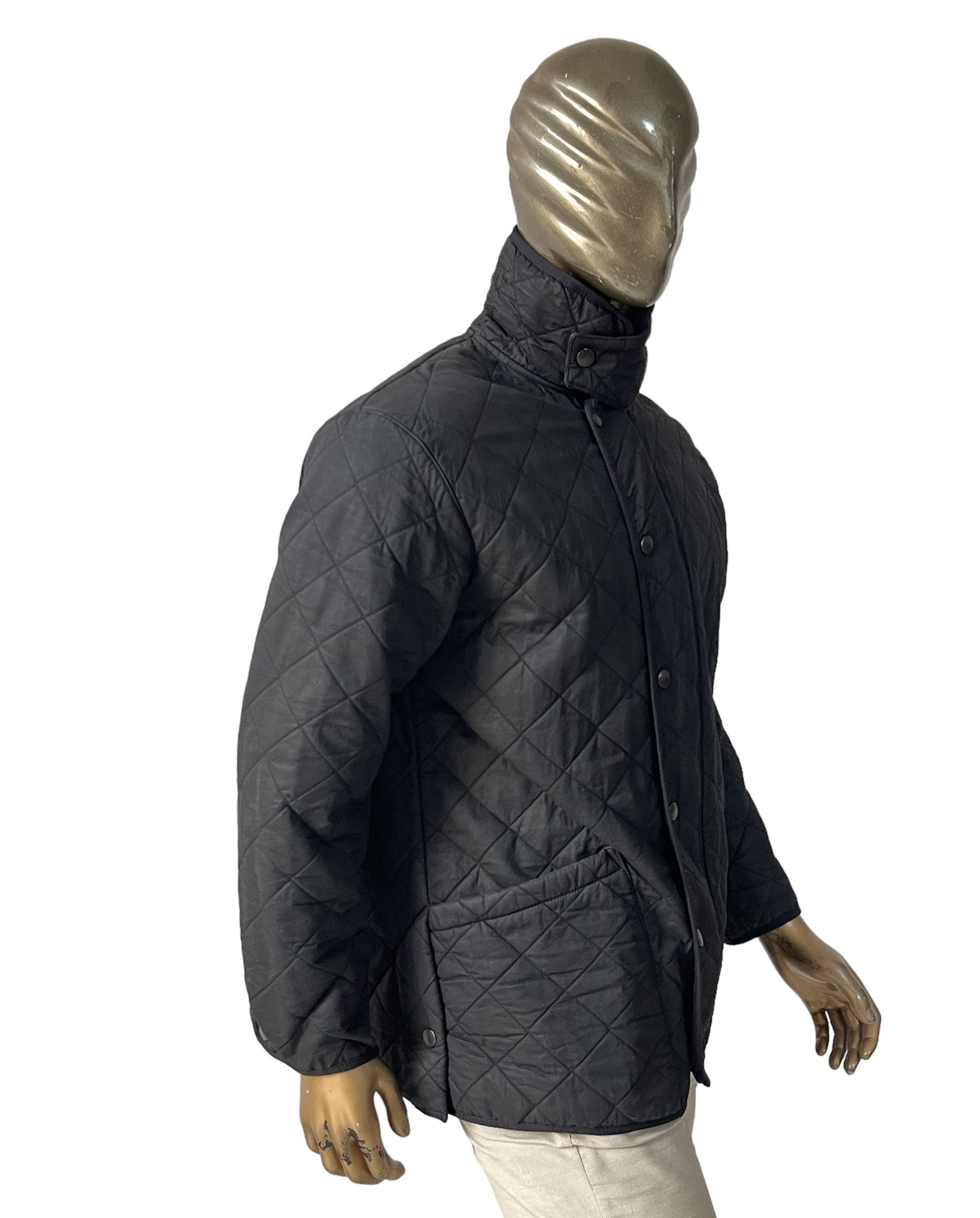 Barbour 🔥Barbour Quilted parka jacket waxed black size L Size US L / EU 52-54 / 3 - 3 Thumbnail