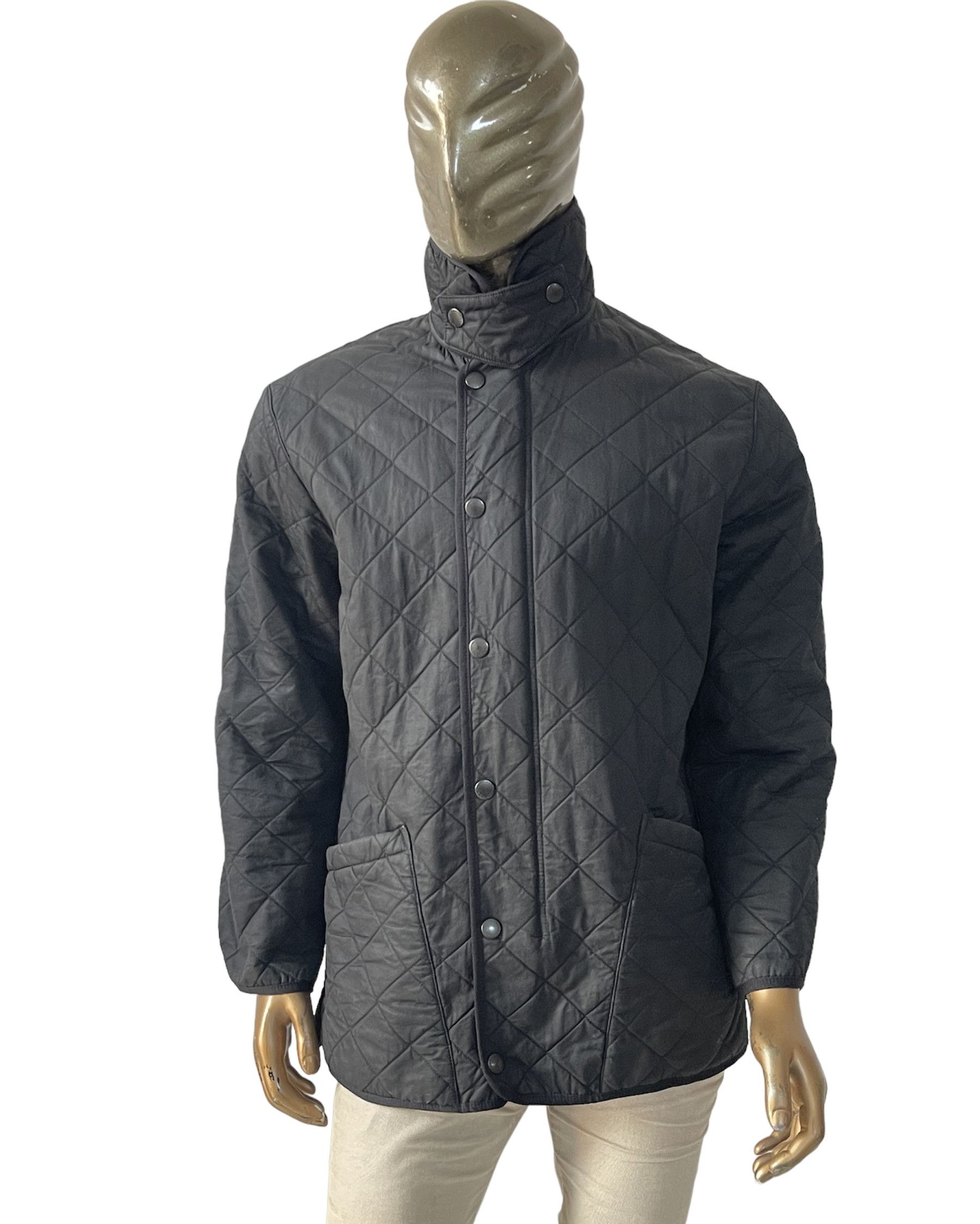 Barbour 🔥Barbour Quilted parka jacket waxed black size L Size US L / EU 52-54 / 3 - 1 Thumbnail
