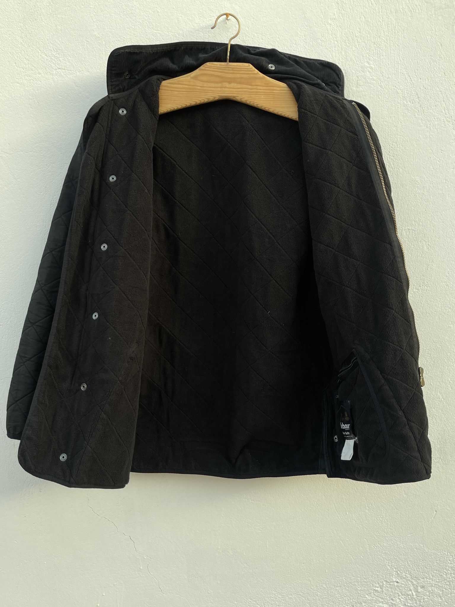 Barbour 🔥Barbour Quilted parka jacket waxed black size L Size US L / EU 52-54 / 3 - 4 Thumbnail