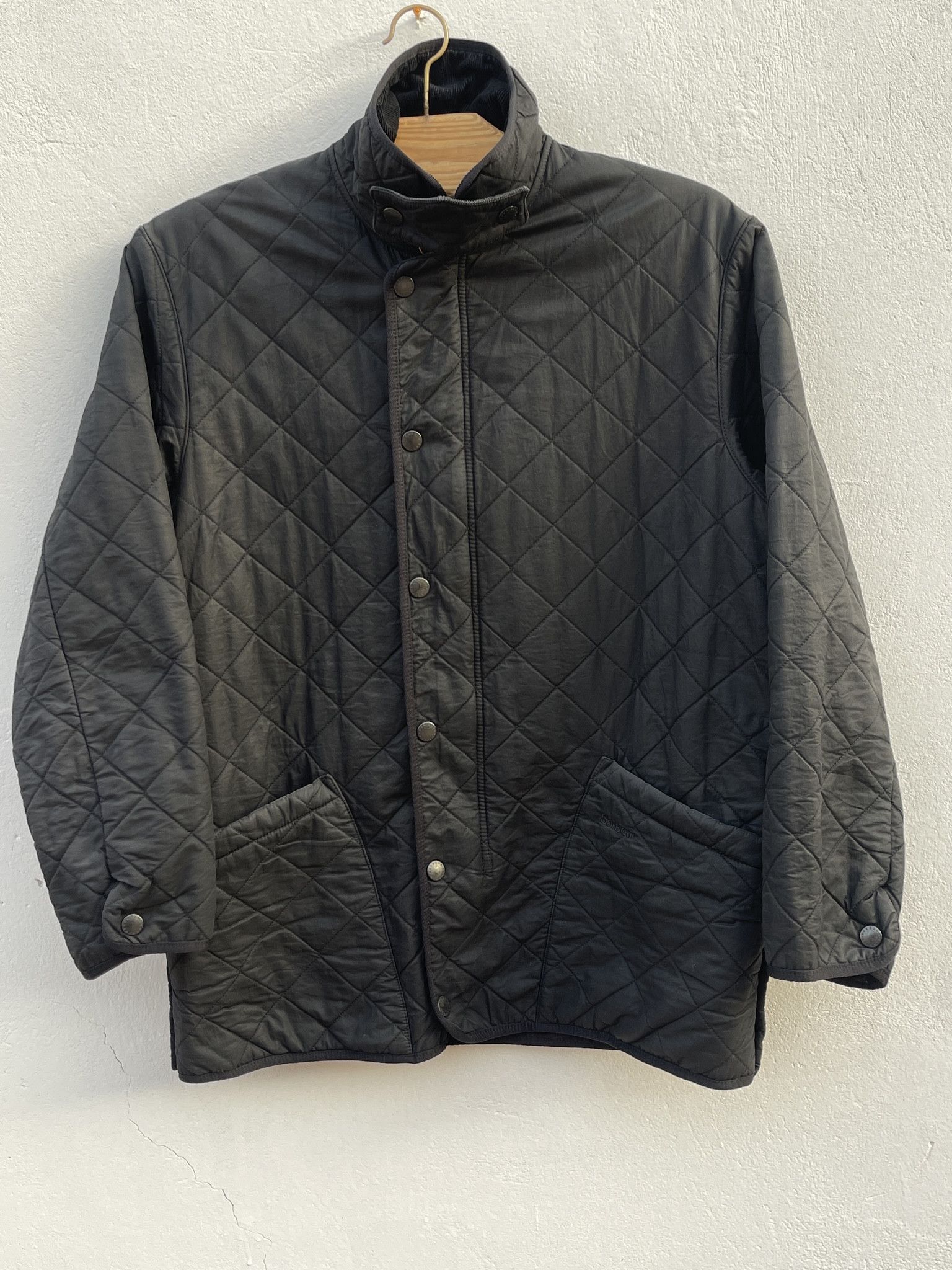 Barbour 🔥Barbour Quilted parka jacket waxed black size L Size US L / EU 52-54 / 3 - 6 Thumbnail
