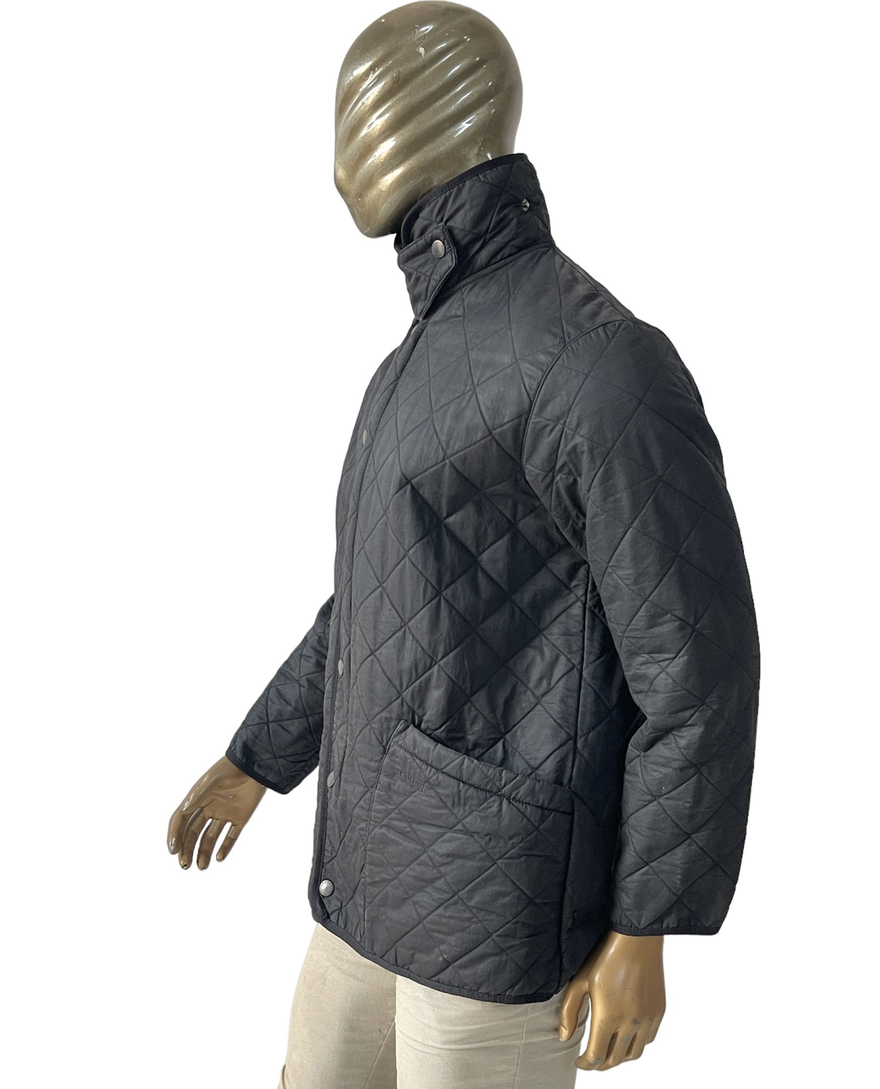 Barbour 🔥Barbour Quilted parka jacket waxed black size L Size US L / EU 52-54 / 3 - 2 Thumbnail