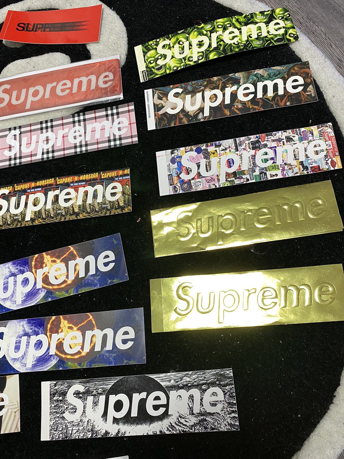 ‘Vintage’ Supreme Stickers deals Framed Collection