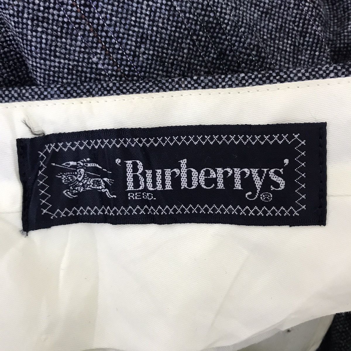 Burberry Vintage BURBERRYS LONDON Herringbone Tartan Wool Trousers Size US 30 / EU 46 - 3 Thumbnail