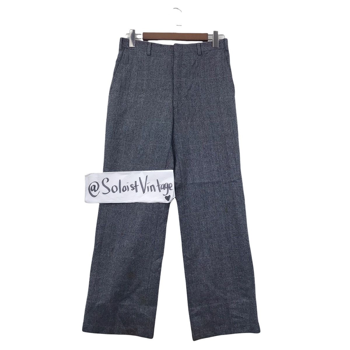 Burberry Vintage BURBERRYS LONDON Herringbone Tartan Wool Trousers Size US 30 / EU 46 - 1 Thumbnail