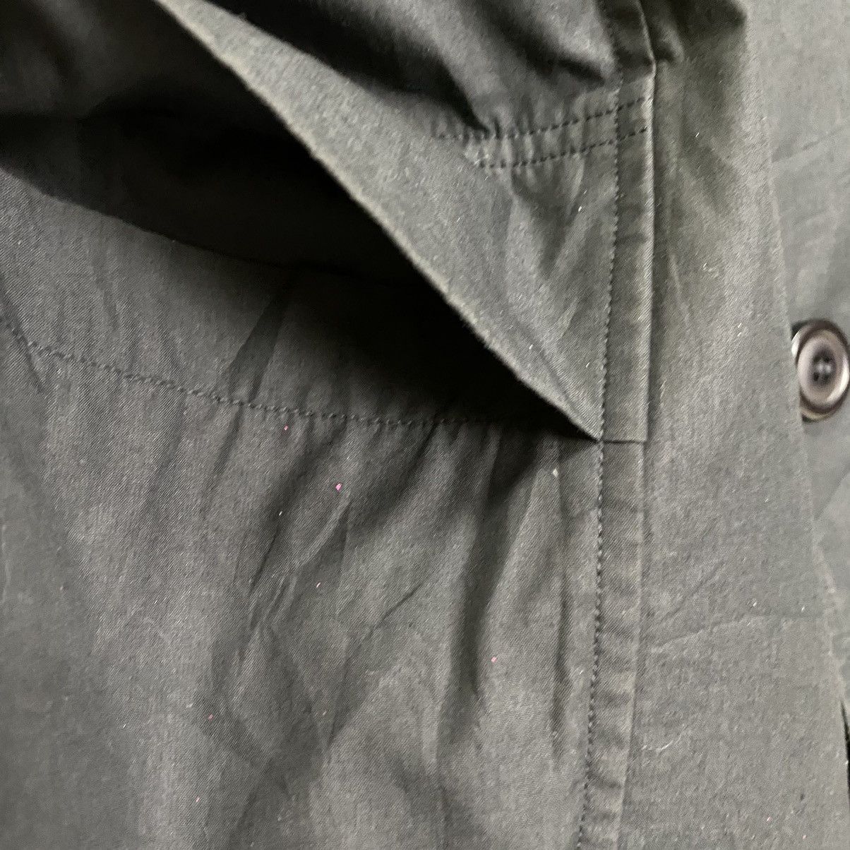 Issey Miyake × Japanese Brand × Vintage Issey Miyake Vintage 80s Y-neck collarless jacket Size US L / EU 52-54 / 3 - 11 Thumbnail