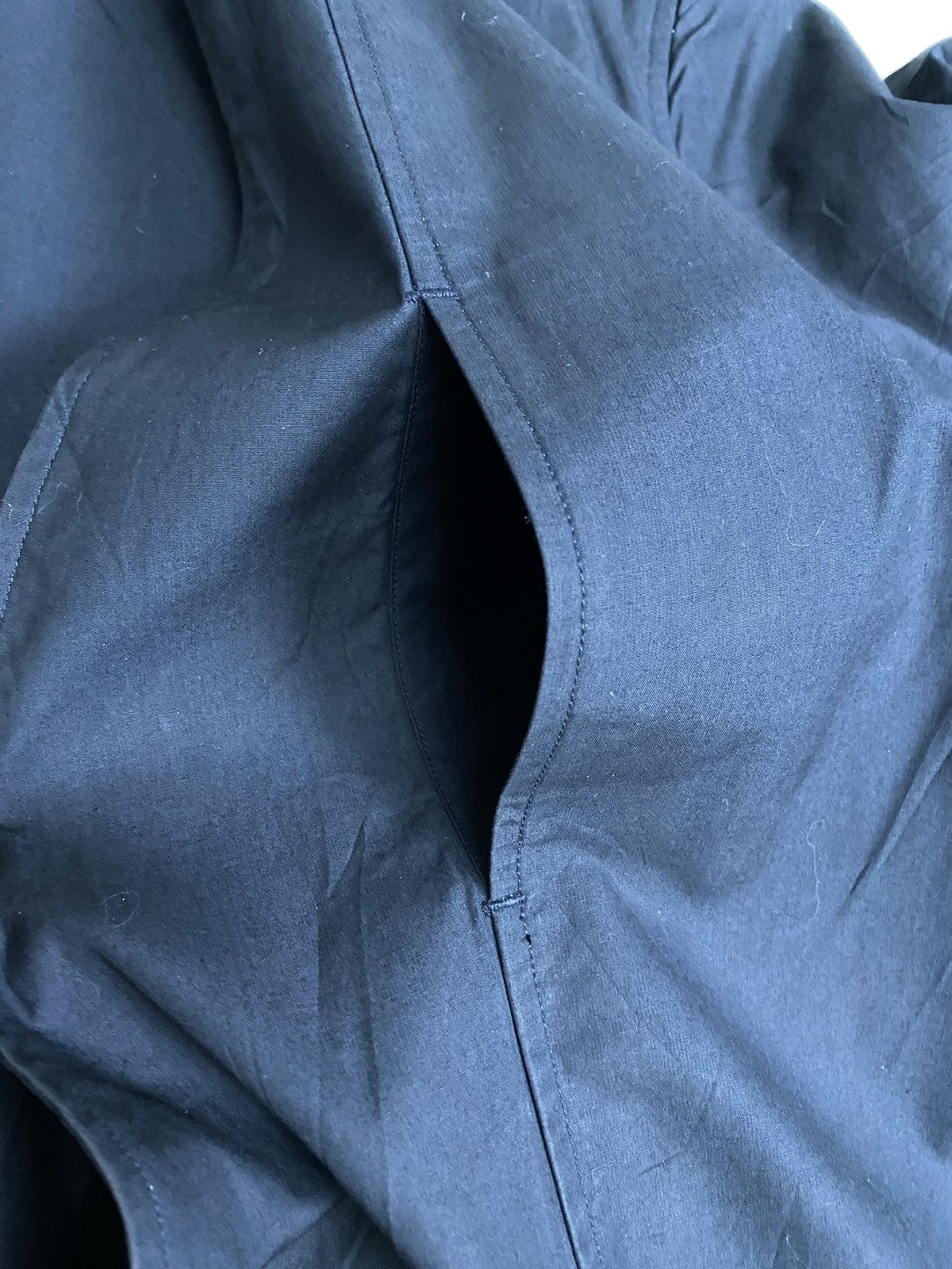 Issey Miyake × Japanese Brand × Vintage Issey Miyake Vintage 80s Y-neck collarless jacket Size US L / EU 52-54 / 3 - 13 Thumbnail