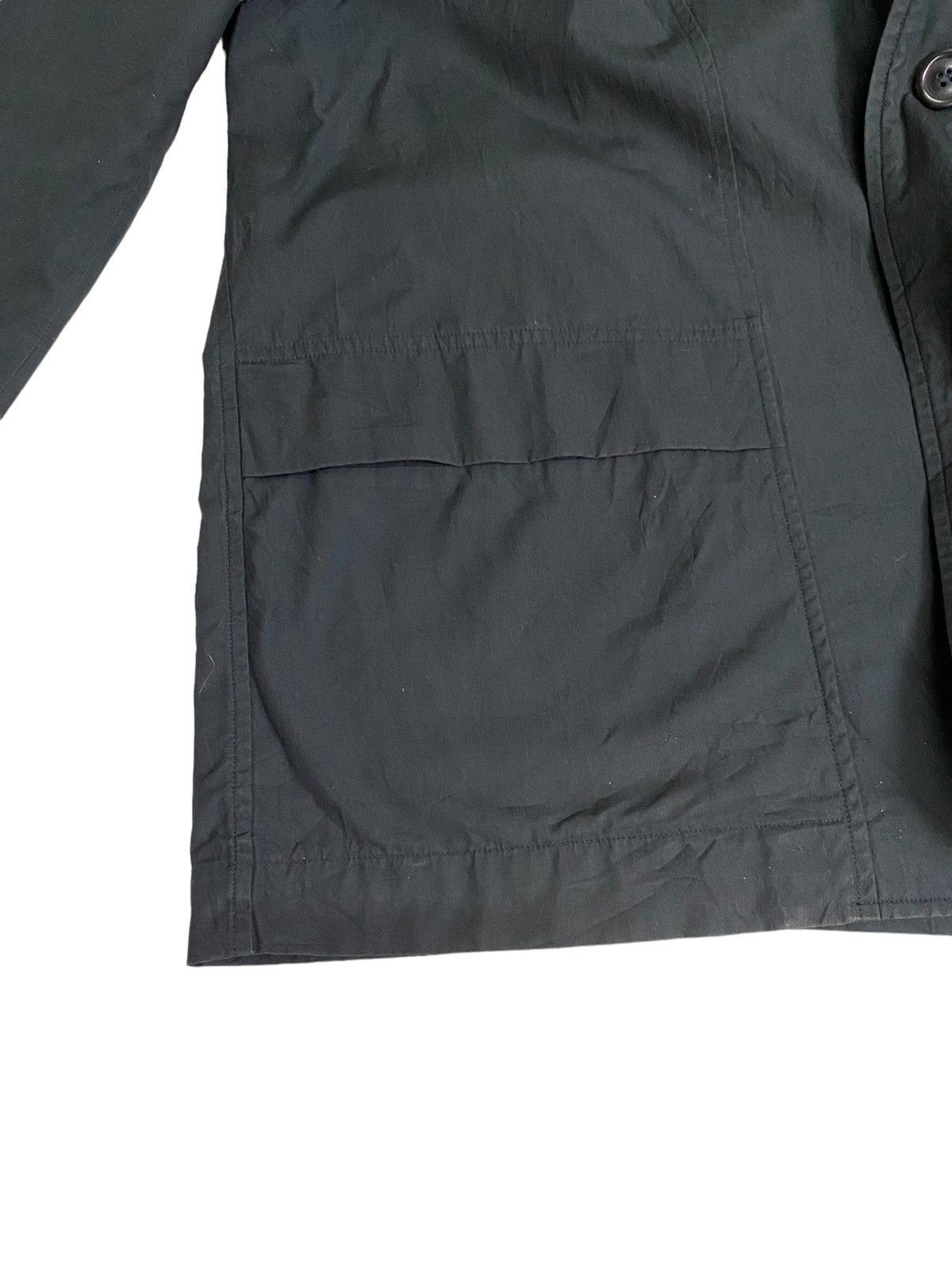Issey Miyake × Japanese Brand × Vintage Issey Miyake Vintage 80s Y-neck collarless jacket Size US L / EU 52-54 / 3 - 8 Thumbnail
