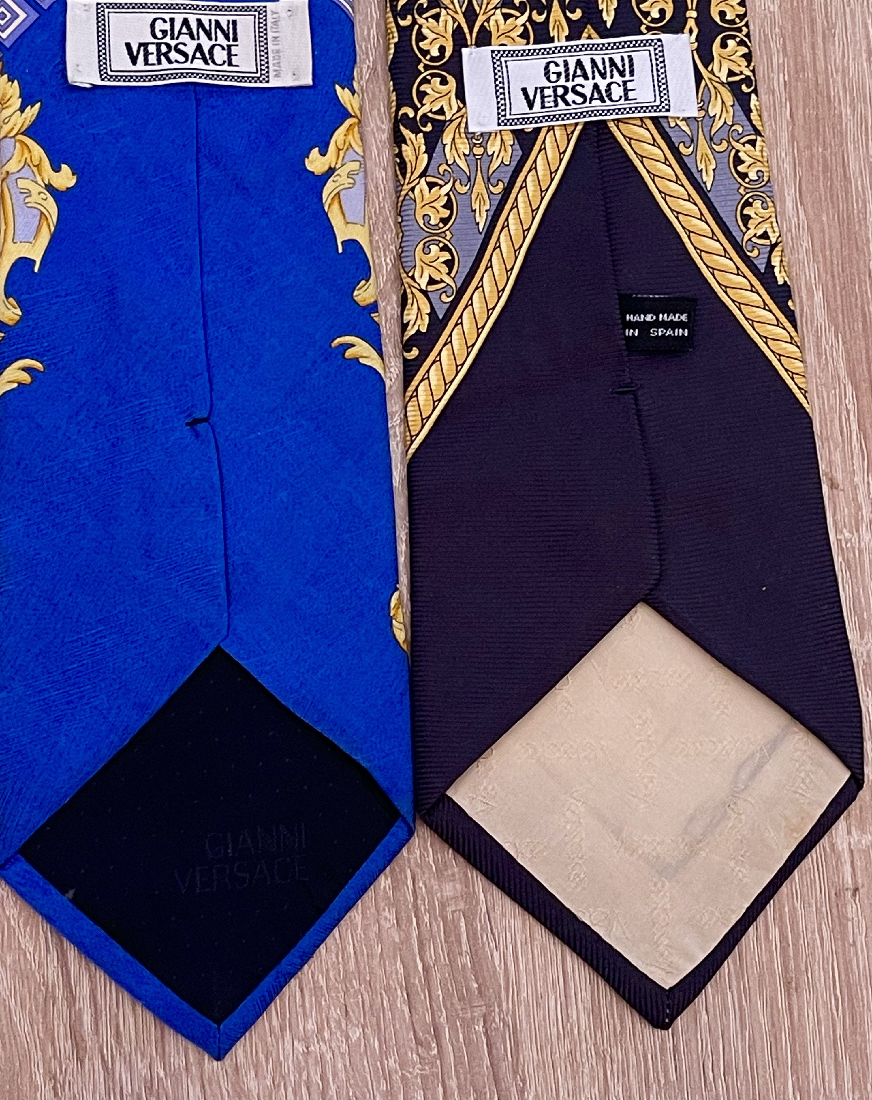Versace 🔥 2x silk ties Gianni Versace Size ONE SIZE - 9 Thumbnail