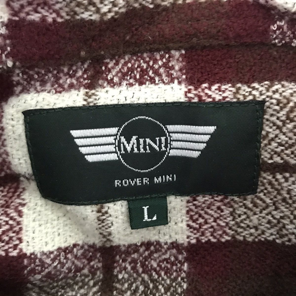 Vintage MINI ROVER MINI Check Tartan Wool Button Up Shirt Size US L / EU 52-54 / 3 - 3 Thumbnail