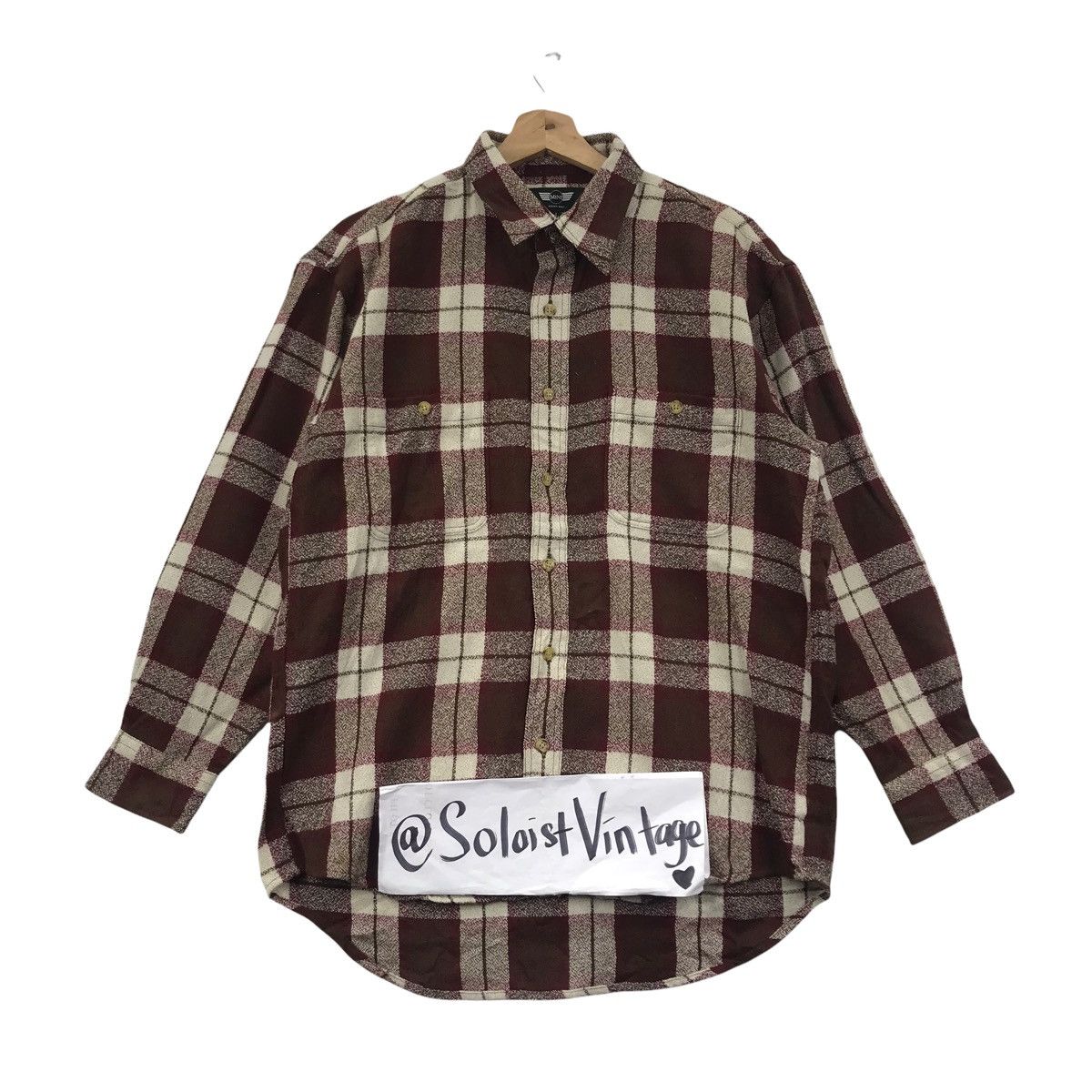 Vintage MINI ROVER MINI Check Tartan Wool Button Up Shirt Size US L / EU 52-54 / 3 - 1 Thumbnail