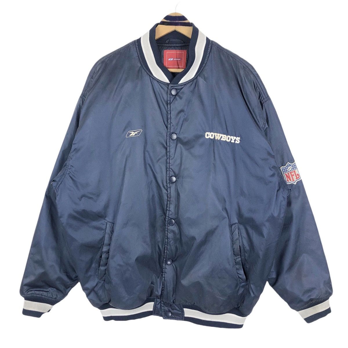 NFL Vintage 90s NFL Dallas Cowboys X Reebok Bomber Jacket Size US XXL / EU 58 / 5 - 2 Thumbnail