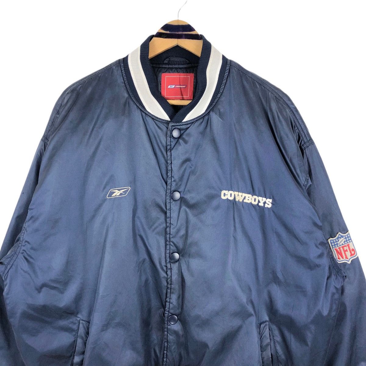NFL Vintage 90s NFL Dallas Cowboys X Reebok Bomber Jacket Size US XXL / EU 58 / 5 - 4 Thumbnail