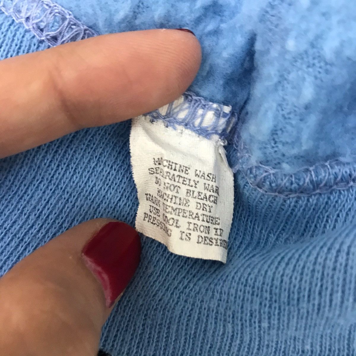Vintage Vintage 90s INDIANA UNIVERSITY USA Blue Sweatshirt Size US M / EU 48-50 / 2 - 4 Thumbnail