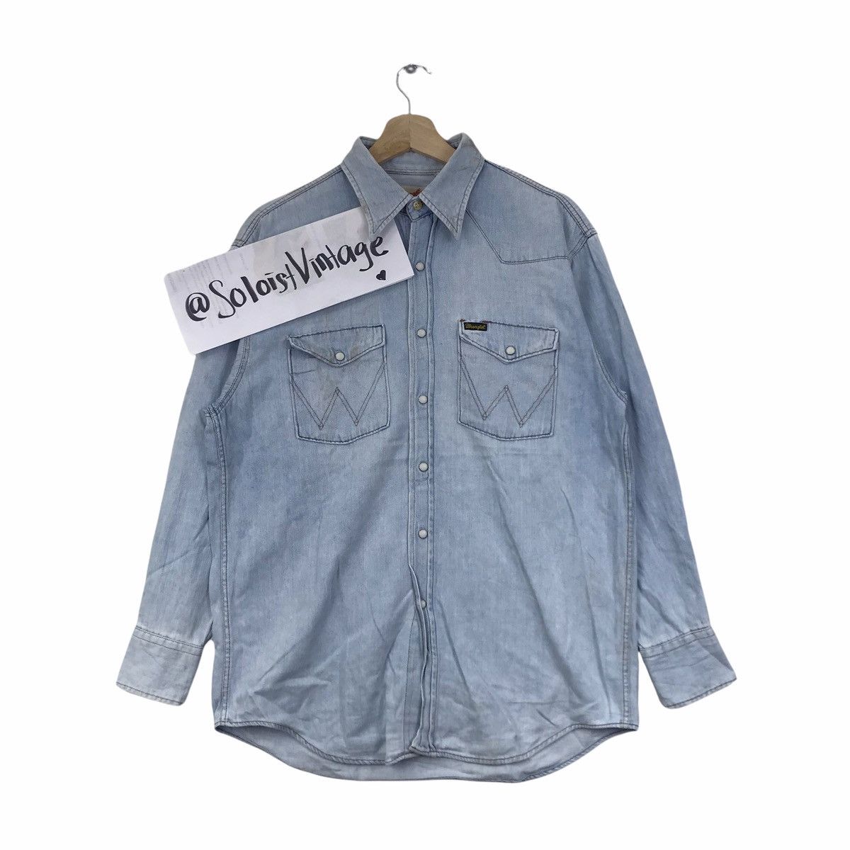 Wrangler WRANGLER WESTERN WEAR Snap Button Jeans Shirt Size US M / EU 48-50 / 2 - 1 Thumbnail