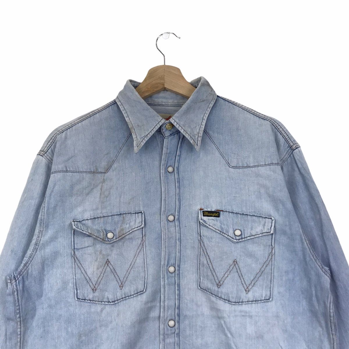 Wrangler WRANGLER WESTERN WEAR Snap Button Jeans Shirt Size US M / EU 48-50 / 2 - 3 Thumbnail